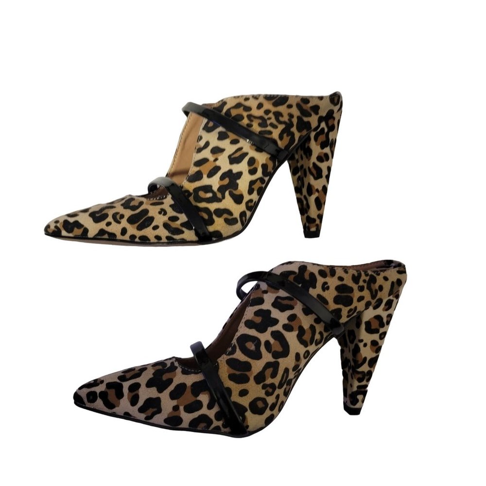 Chinese Laundry Los Angeles leopard print slip on heels Women Shoes Sz 6 / 36.5M